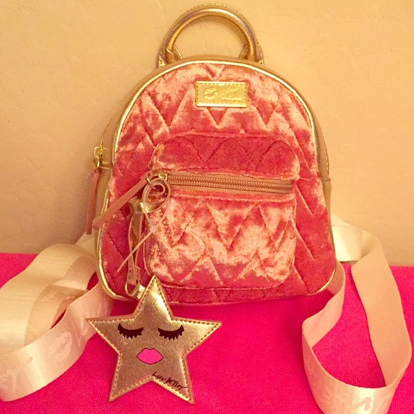 betsey johnson mini backpack purse